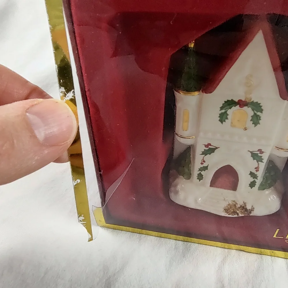 Lenox Holiday Castle Salt & Pepper Shakers
